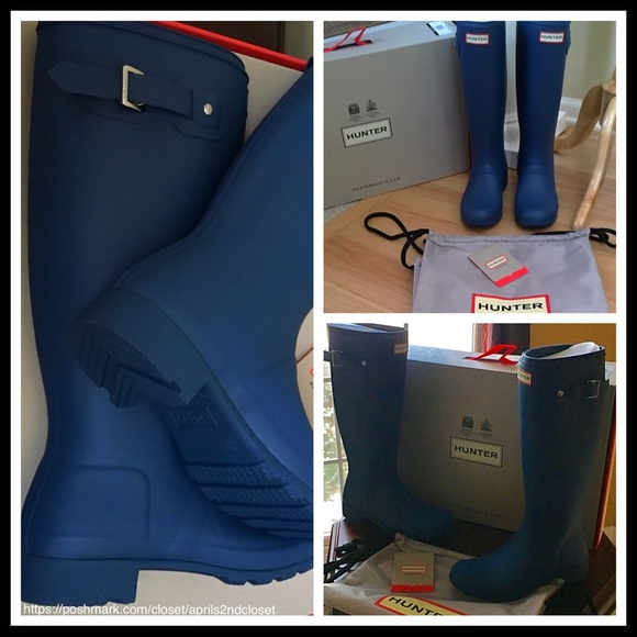 ❌SOLD❌HUNTER ORIGINAL TALL RAIN BOOTS KNEE HIGH - Picture 6 of 8